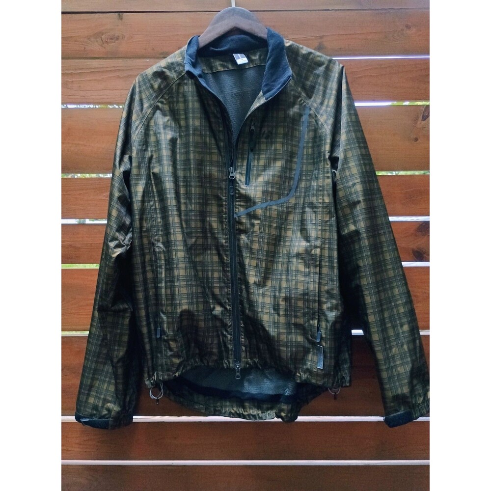 Bontrager Commuting Rainshell Cycling Jacket Plaid Sz Large Model #9219